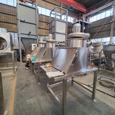 Starch Flour Bag Dump Station With Vibration Screener System For Discharging Unloading