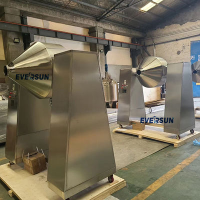 Continuous Tumbling Double Cone Blender Powder Mixer Machine For Minerals