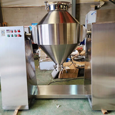 Double Cone Blender featuring unique double conical rotating body for powder mixing in pharmaceutical chemical food and feed production