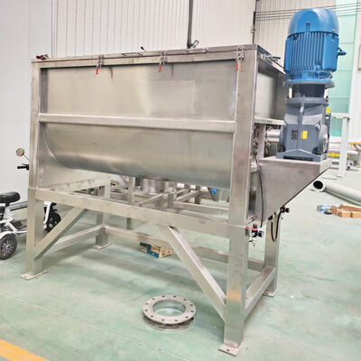 Ribbon Blender Machine with compact structure and smooth operation for handling difficult to mix agglomerated materials