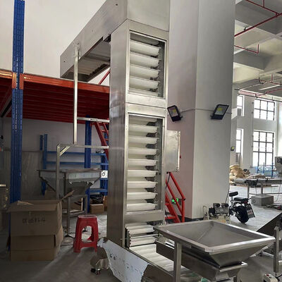 Smooth Operating Low Noise Z Type Bucket Conveyor with Compact Z Shaped Structure for Powdery and Granular Materials