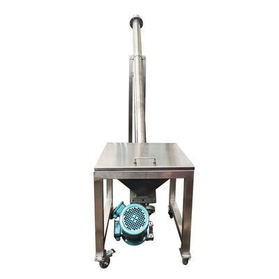 오거 스크루 컨베이어 파우더 곡선 및 작은 블록 물질의 연속 이동을위한 나선 블레이드 구동 컨베이어